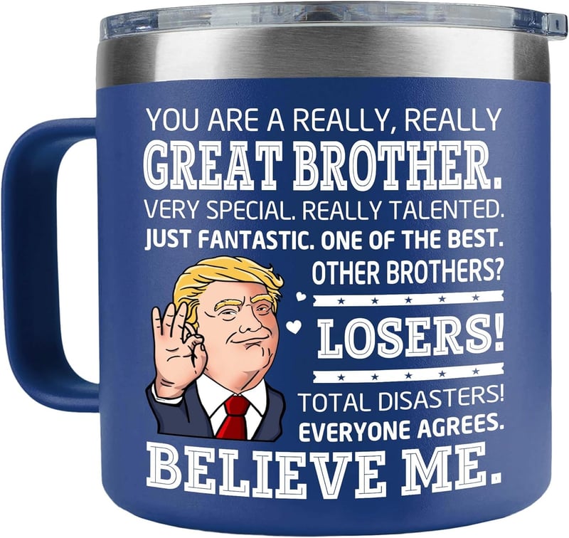 Great Brother Tumbler Mug - 14 oz Gift for Men