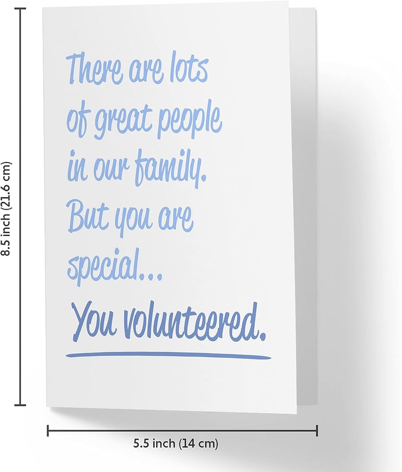 Birthday Card for Brother-in-Law - 5.5x8.5 Inch