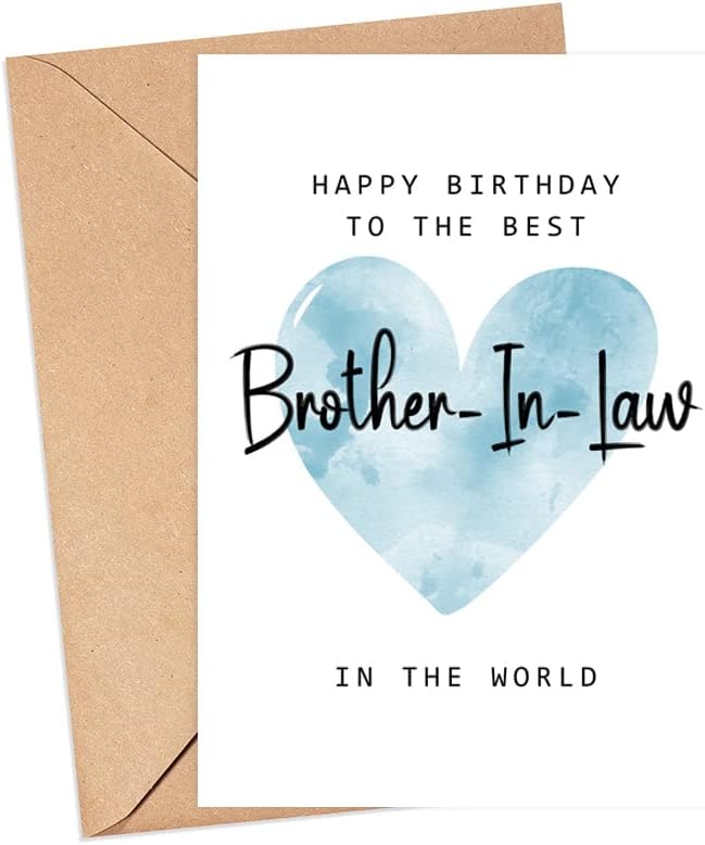 Birthday Card for Brother-in-Law – Celebratory Design