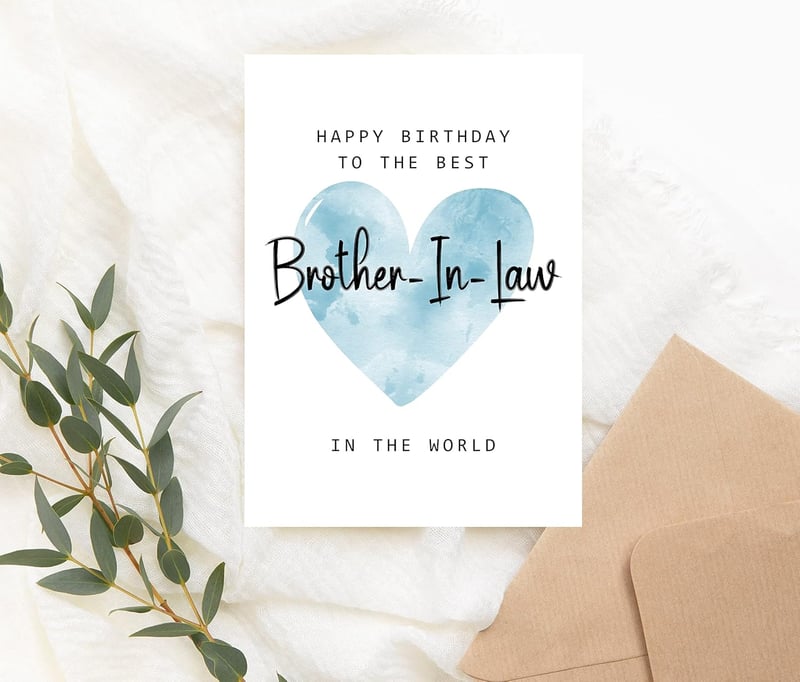 Birthday Card for Brother-in-Law – Celebratory Design