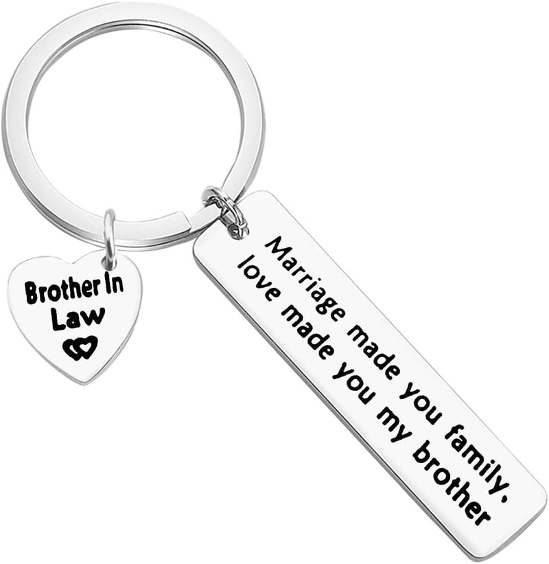 Brother-in-Law Keychain - Marriage Made Us Family Gift