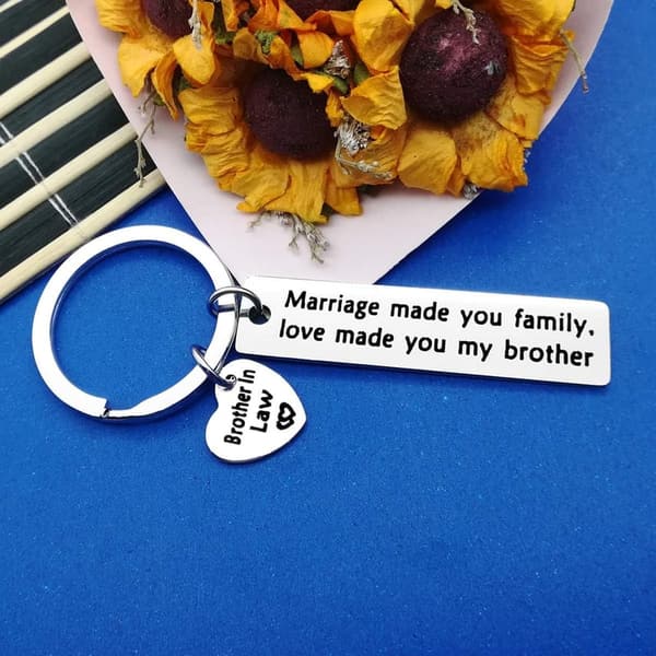 Brother-in-Law Keychain - Marriage Made Us Family Gift