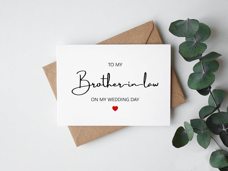 Wedding Day Card for Brother-in-Law - AcevedoDesign