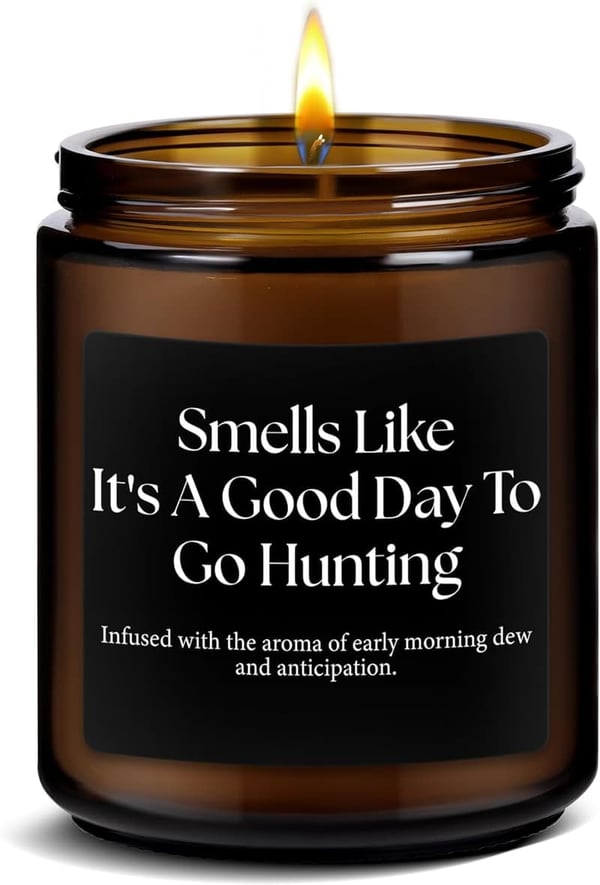Hunting Candle Gift for Dad - Funny Present for Father's Day