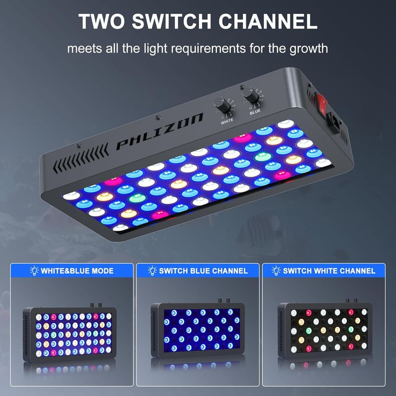 Dimmable Full Spectrum 165W Aquarium LED Light for Fish Tanks