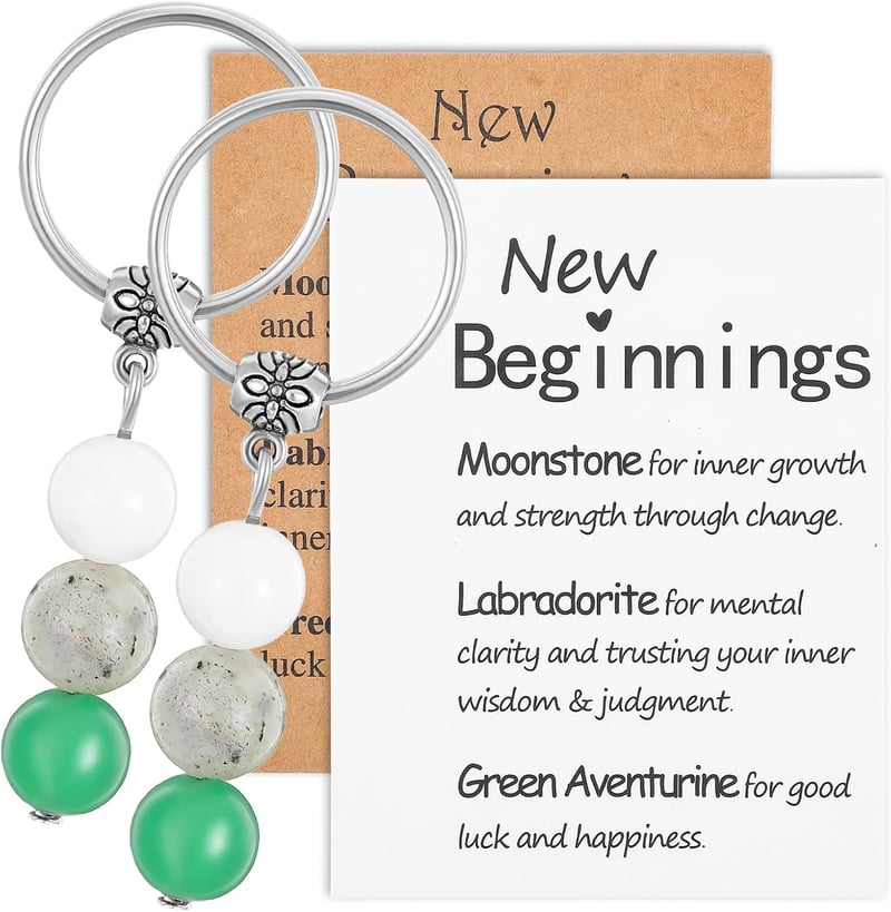 Inspirational Crystal Keychain Set for Women’s Farewells