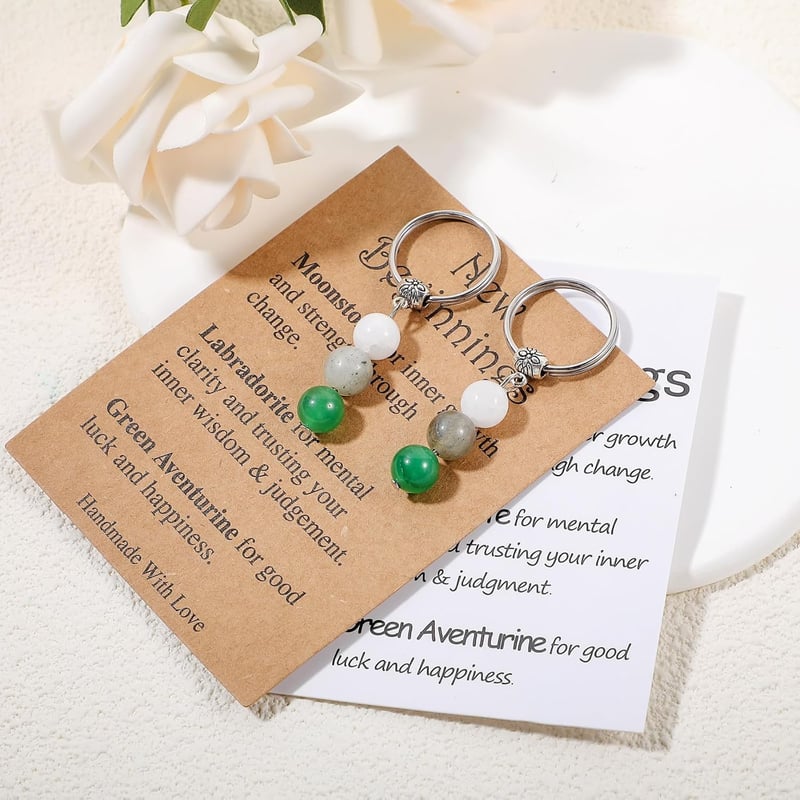 Inspirational Crystal Keychain Set for Women’s Farewells