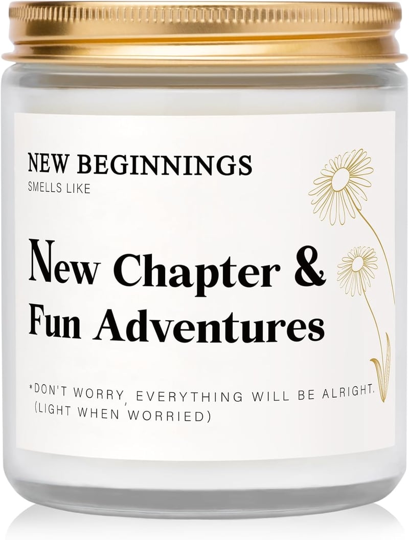 Lavender Scented Candle for New Beginnings Gift for Women