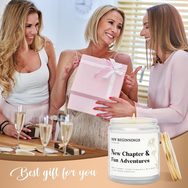 Lavender Scented Candle for New Beginnings Gift for Women