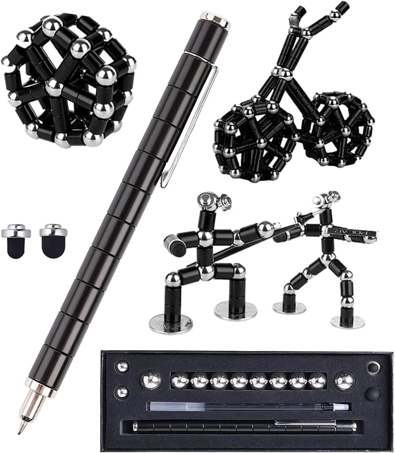Magnetic Deformable Fidget Pen - Stress Relief Toy for All Ages
