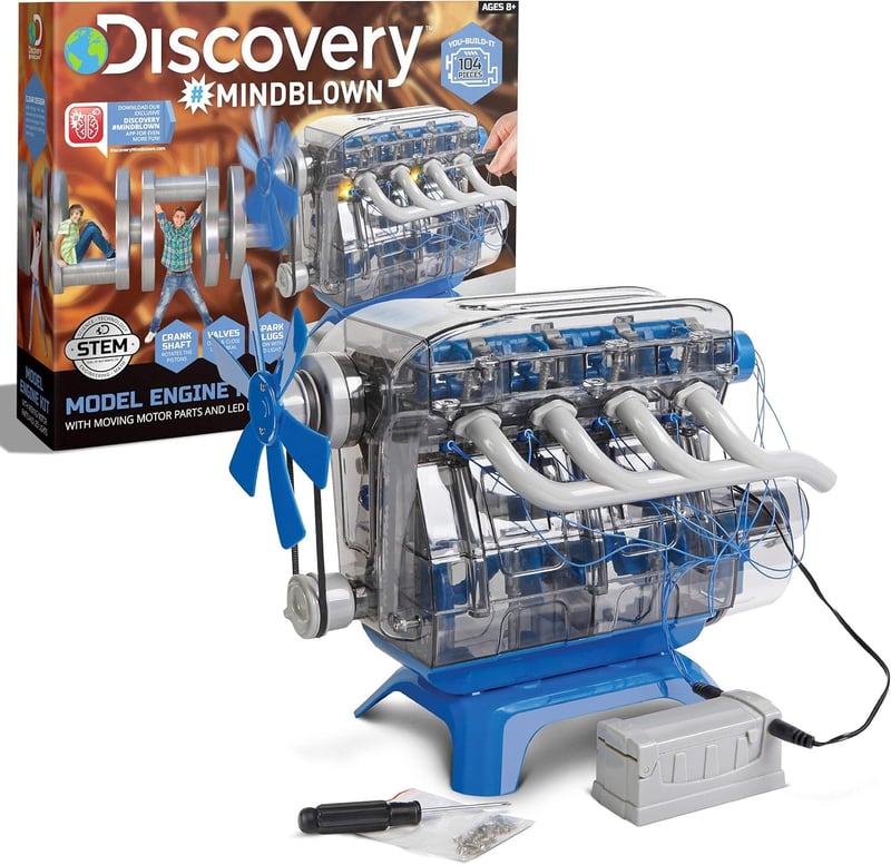 DIY 4-Cylinder Engine Building Kit for STEM Learning