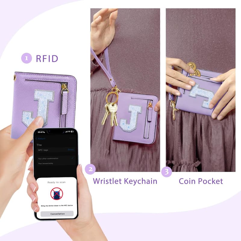 Trendy Purple Wallet for Girls’ Birthday Gift