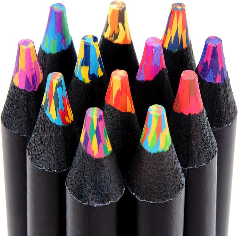 Rainbow Colored Pencils Set for Kids' Arts and Crafts