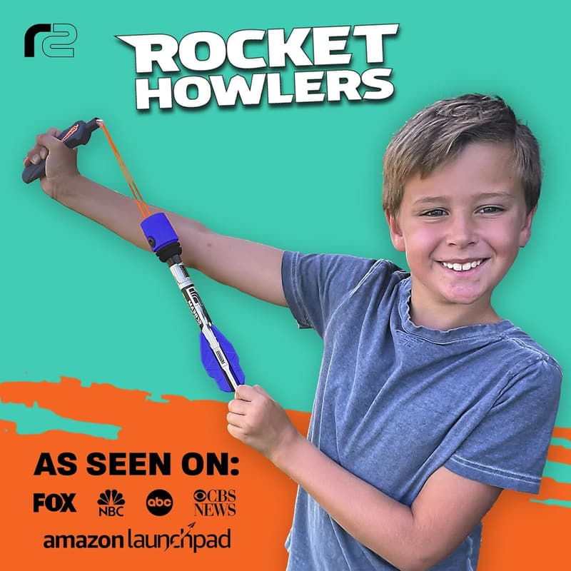 Outdoor Toy Rocket Launcher for Kids – Slingshot Foam Rockets