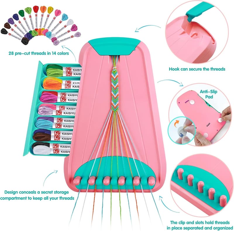 Friendship Bracelet Making Kit for Kids Ages 8-12