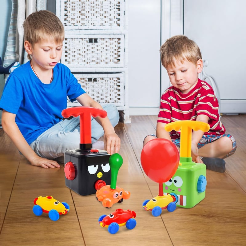 Toddler Balloon Launcher & Powered Car Set for Kids 3-5