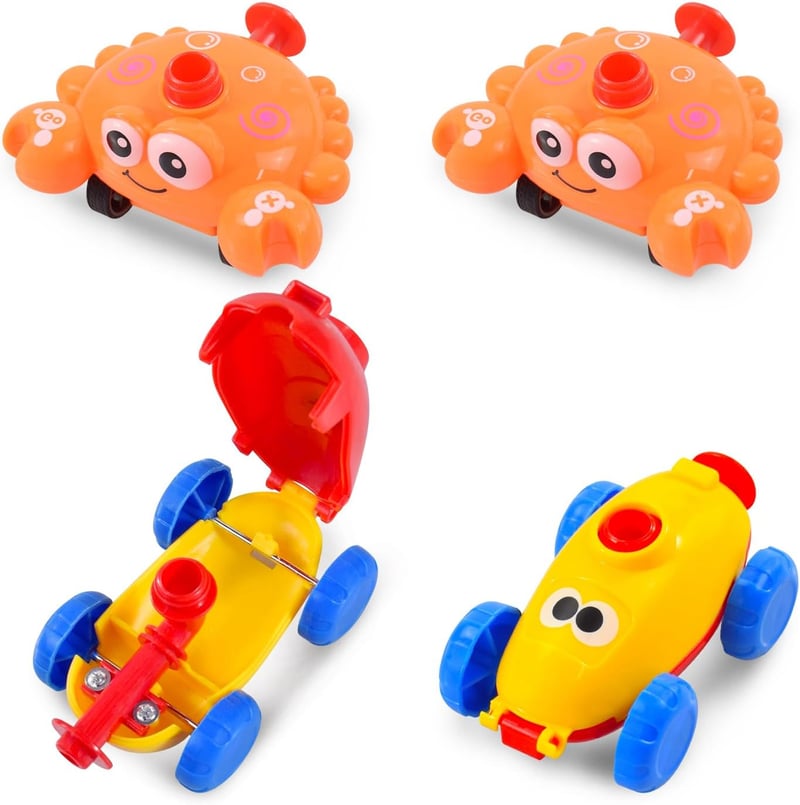 Toddler Balloon Launcher & Powered Car Set for Kids 3-5
