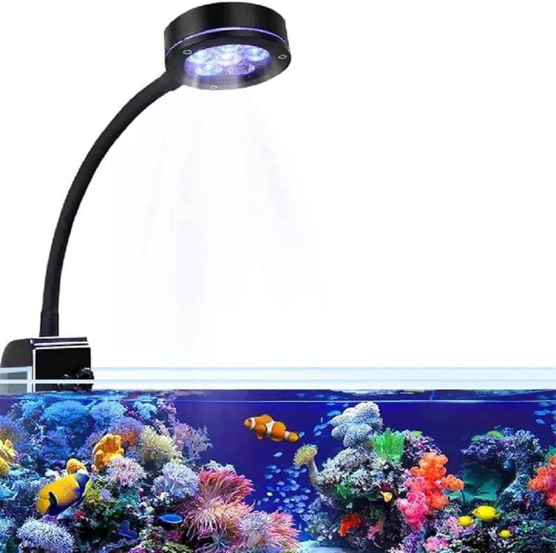 Coral Reef LED Fish Tank Light - 18W for Saltwater Aquariums