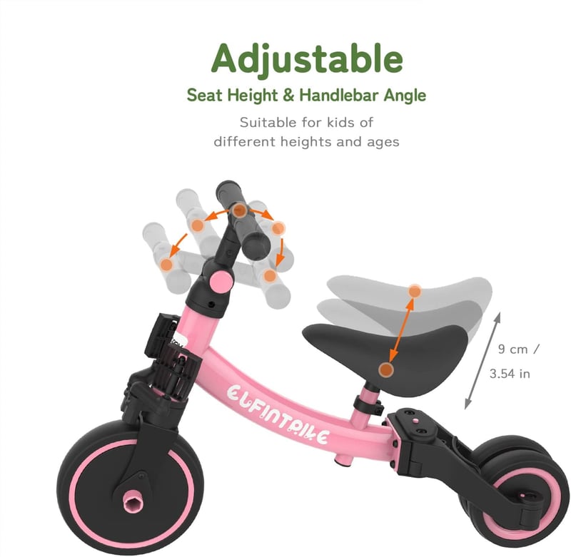 Toddler Balance Bike for Ages 1-4, Removable Pedals