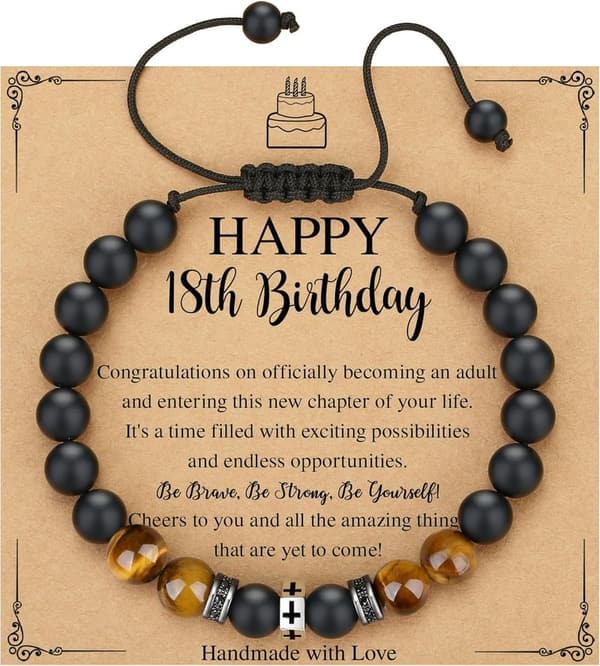 Adjustable Cross Bracelet for Boys Aged 10-21 - Faith Gift