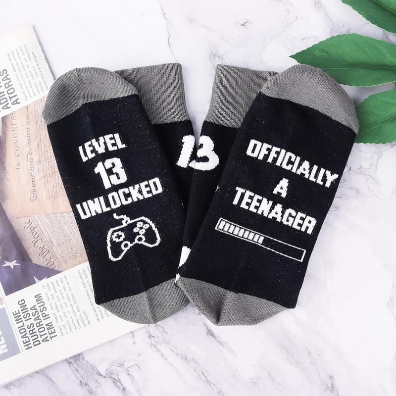 Teenage Boy Gift: Fun Men's Socks for Ages 13-18