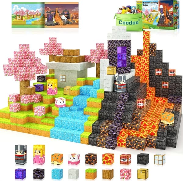 Magnetic Tiles Building Set - 84 PCS STEM Toy for Toddlers 3+