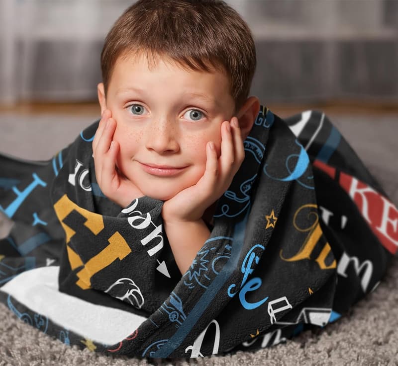 13th Birthday Throw Blanket for Boys, 60x50in Cool Gift