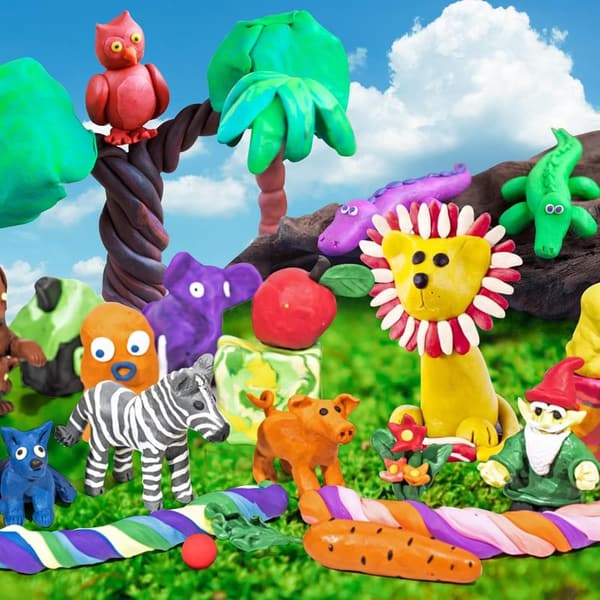 Air Dry Modeling Clay Set for Kids - 36 Colors & Tools
