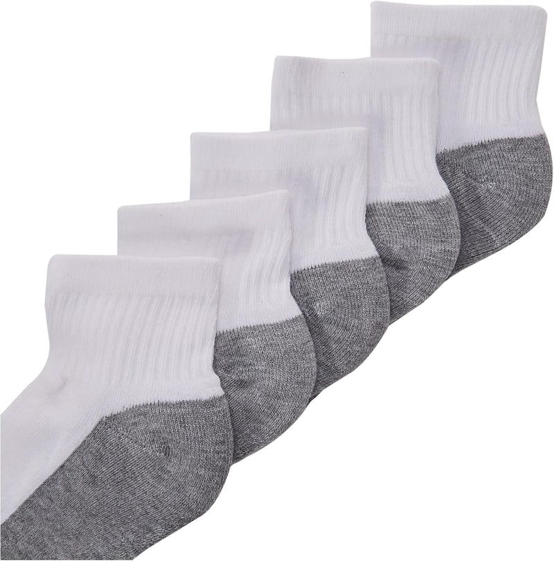 Hanes Boys' 12-Pack Double Tough Cushioned Ankle Socks