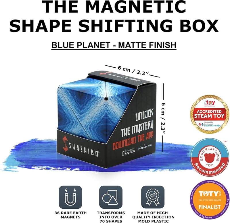 STEM Magnetic Fidget Cube - SHASHIBO Shape Shifting Toy