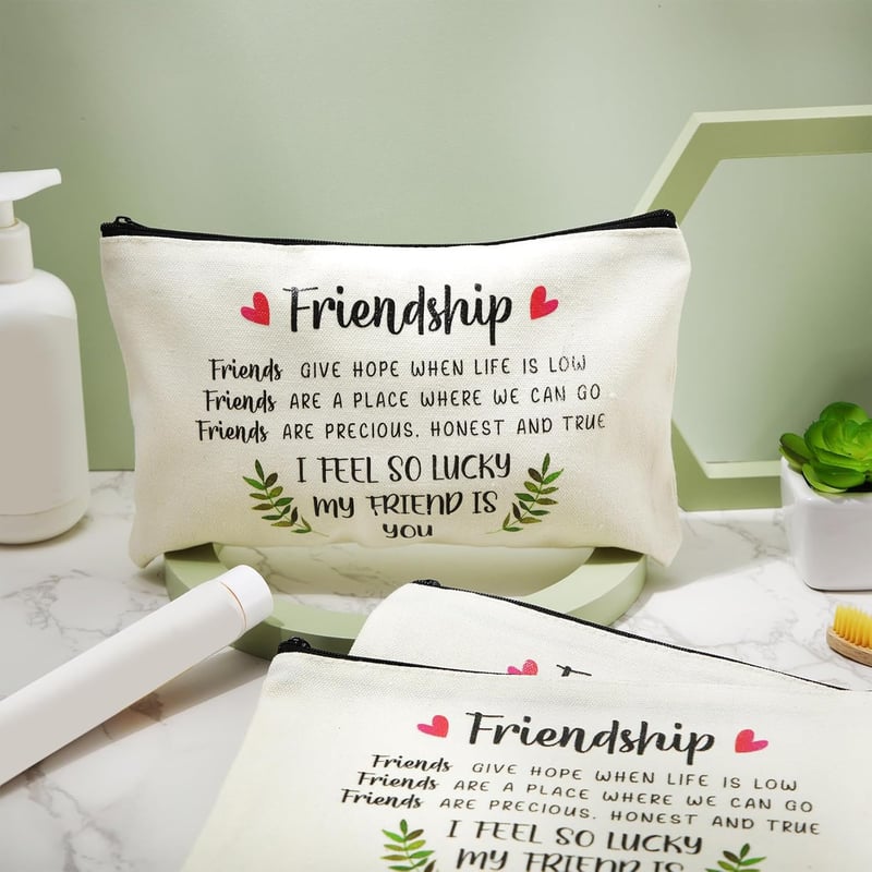 Friendship Gifts for Women - 10 Cosmetic Bags for BFFs