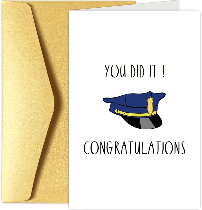 Police Graduation Congratulations Card for Officers