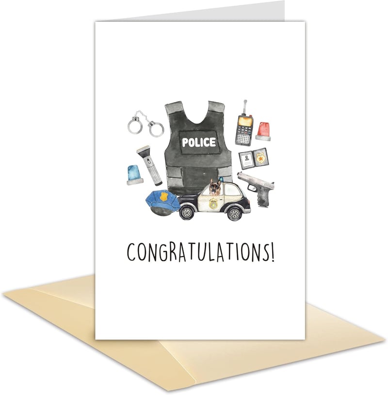 Police Academy Graduation Congratulations Card