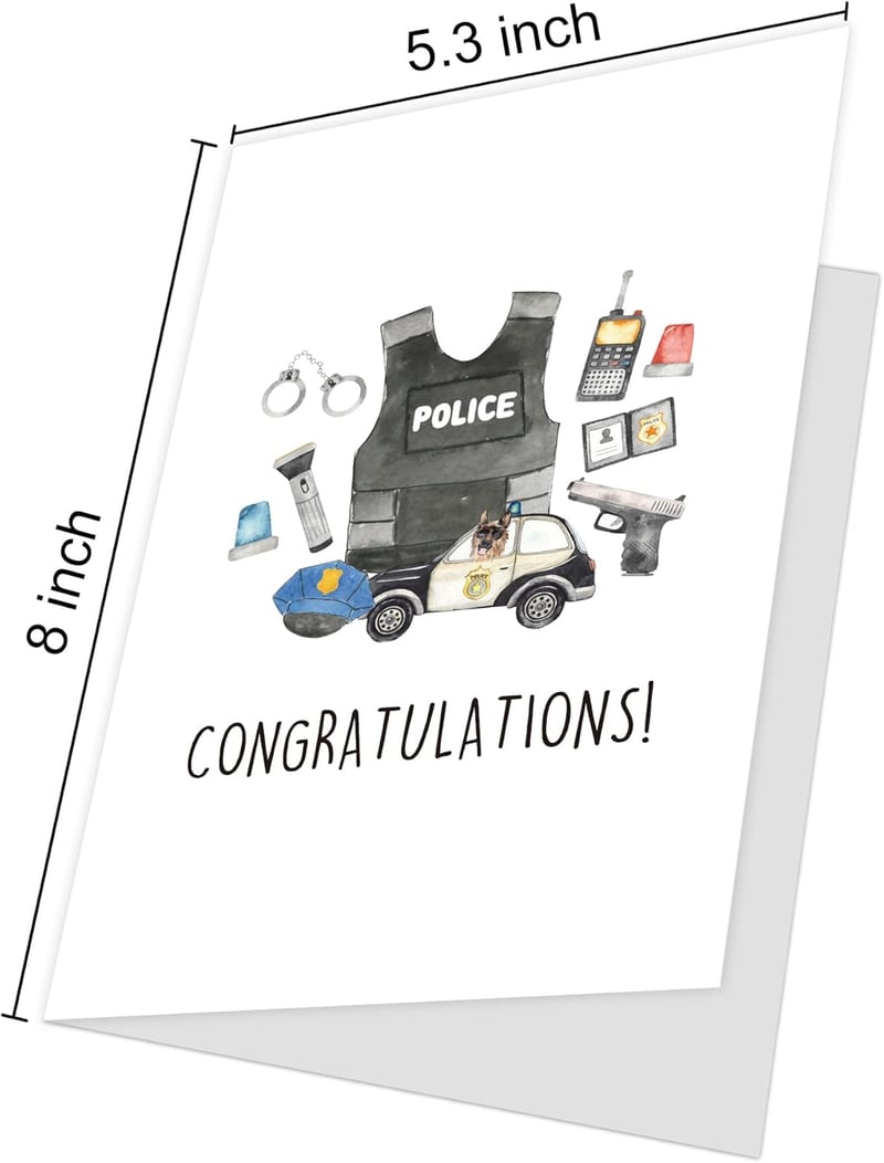 Police Academy Graduation Congratulations Card