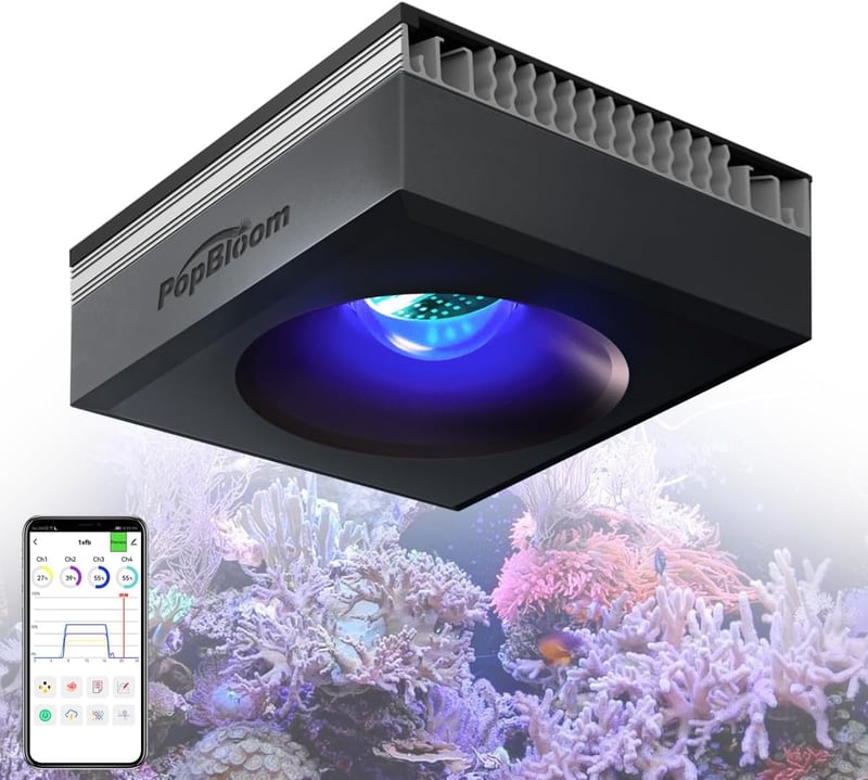 100W Full Spectrum LED Light for 18-24 Inch Reef Aquariums