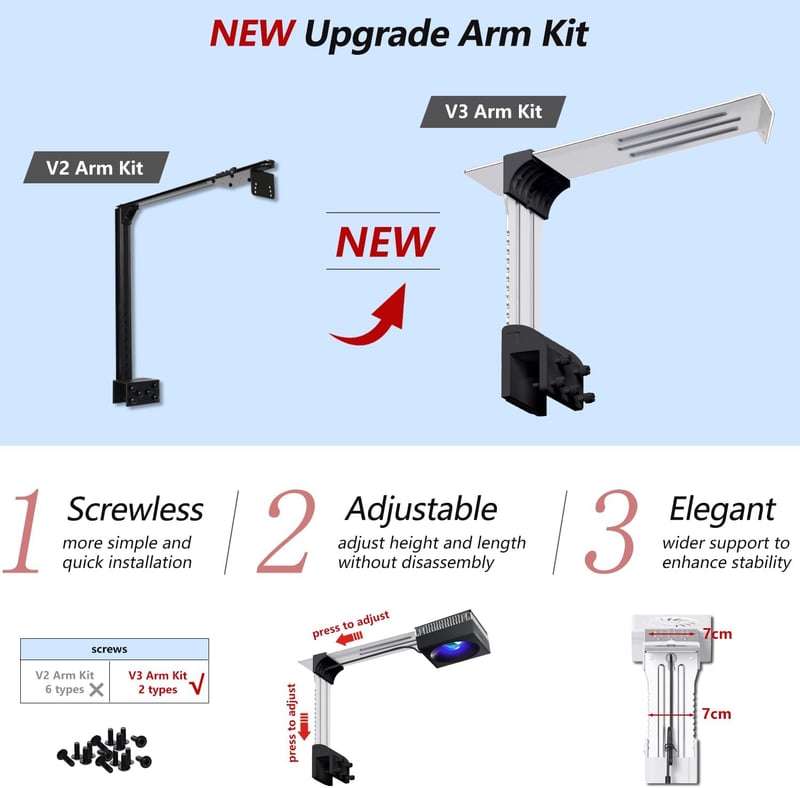 100W Full Spectrum LED Light for 18-24 Inch Reef Aquariums