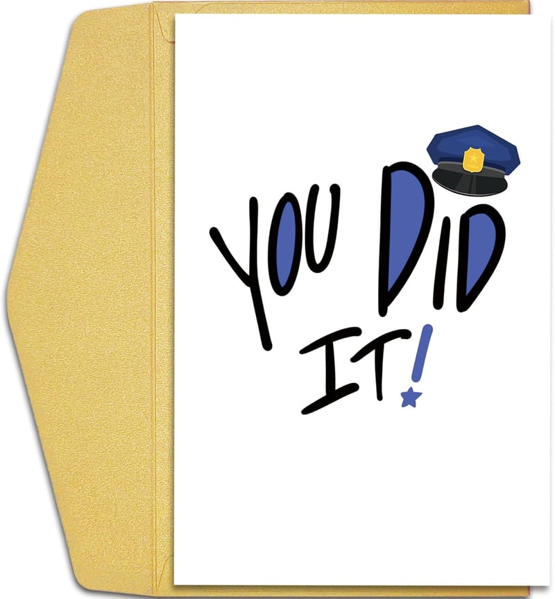 Police Academy Graduation Card - Congratulations Officer!