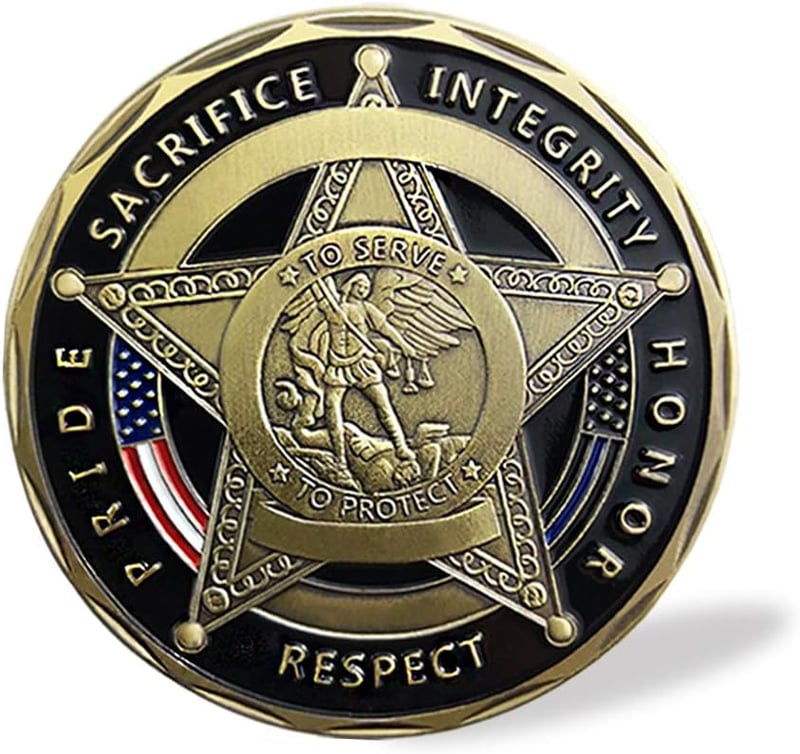 Police Prayer Challenge Coin - Saint Michael Thank You Gift