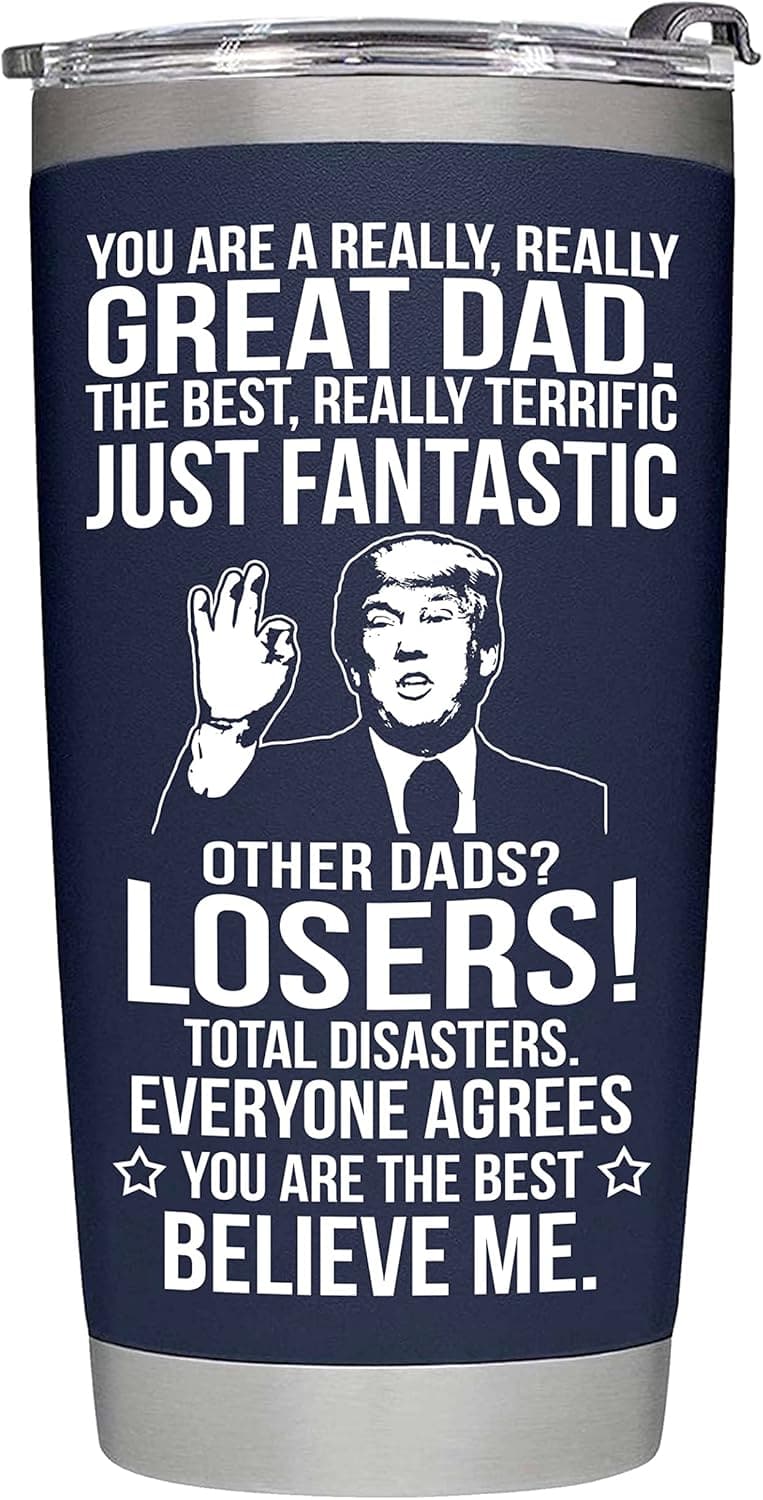 Funny Navy Insulated Stainless Steel Tumbler for Dad