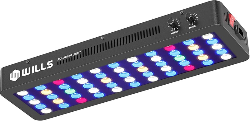 Reef Aquarium Light with Dual Dimmable Channels - 165W
