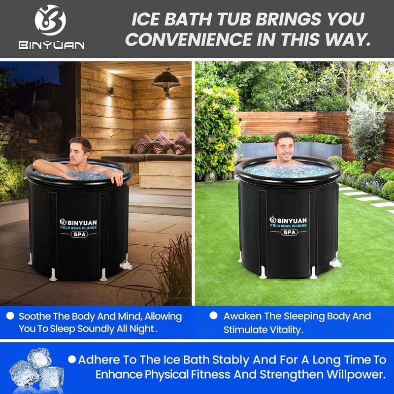 Portable 99 Gal Cold Plunge Tub for Athletes' Recovery
