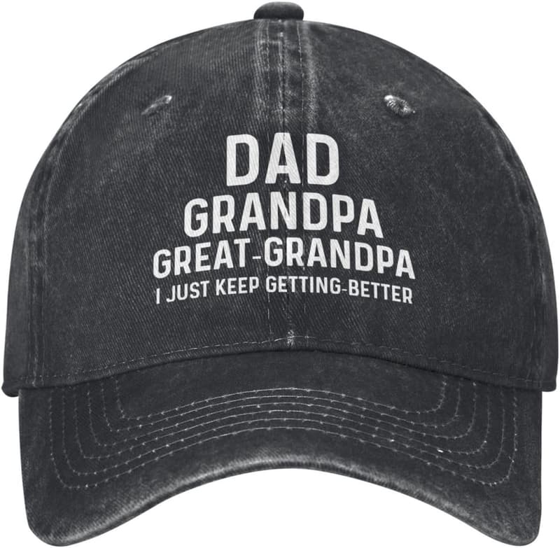 Funny Birthday Cap for Dad or Grandpa - Unique Gift Idea