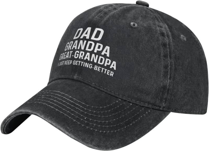 Funny Birthday Cap for Dad or Grandpa - Unique Gift Idea