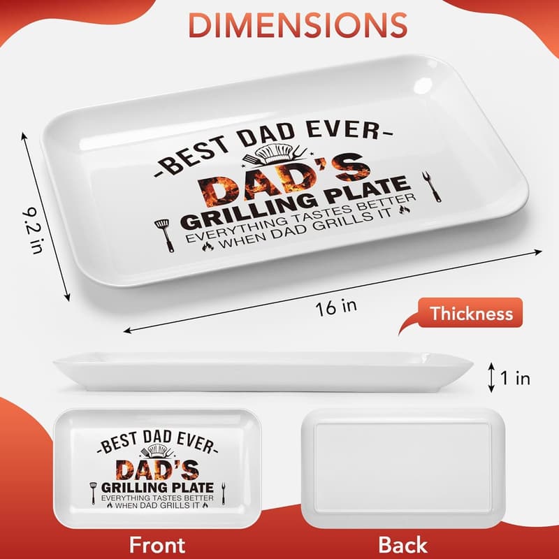 Funny BBQ Tray for Dad - Unique Father's Day Gift Idea