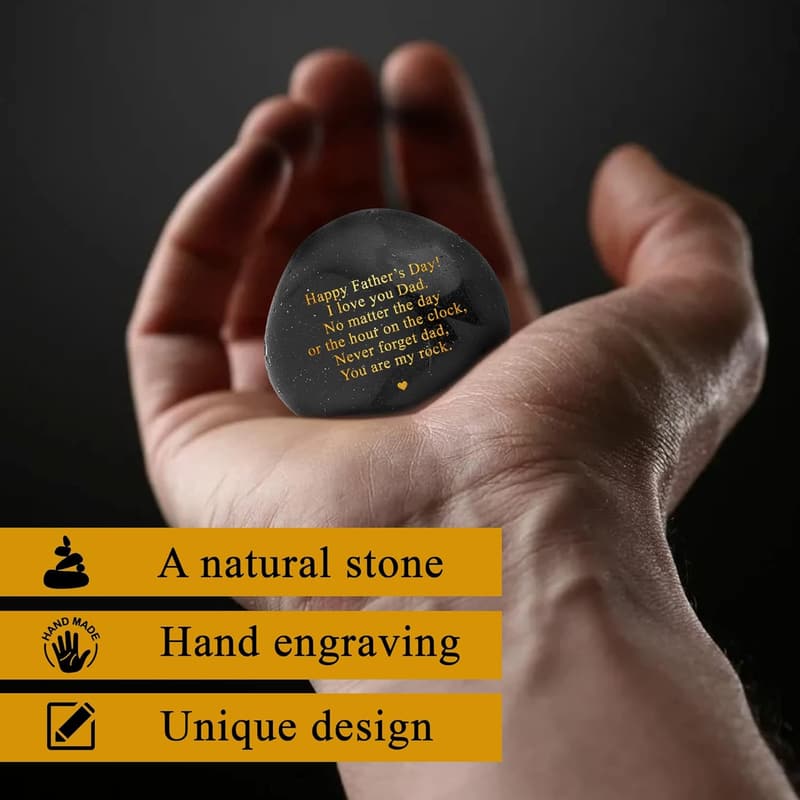 Father's Day Engraved Decorative Stones - 