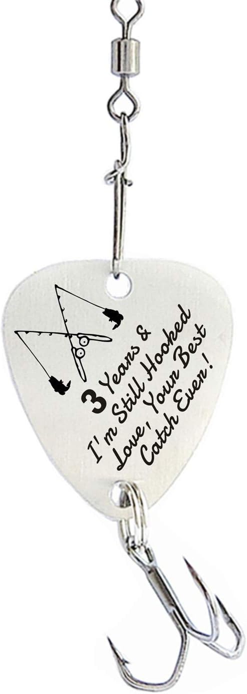 3rd Anniversary Fishing Lure Gift for Husband