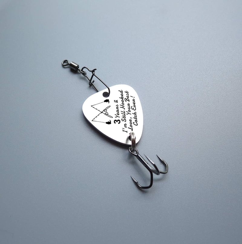 3rd Anniversary Fishing Lure Gift for Husband