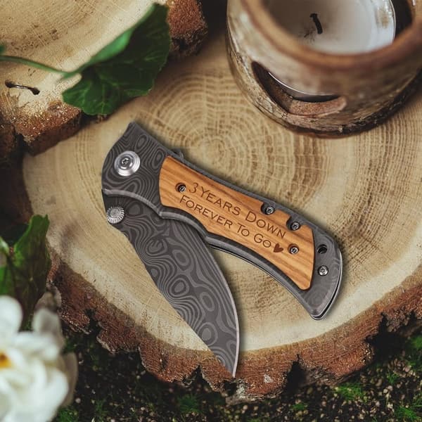 3rd Anniversary Leather Keepsake for Him