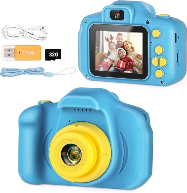 Kids Portable Selfie Camera with 32GB SD Card - Birthday Gift