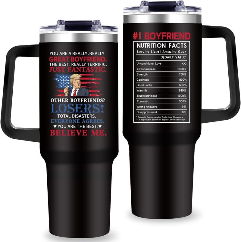 Valentine's Day 40oz Tumbler Gift for Boyfriend